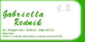 gabriella rednik business card